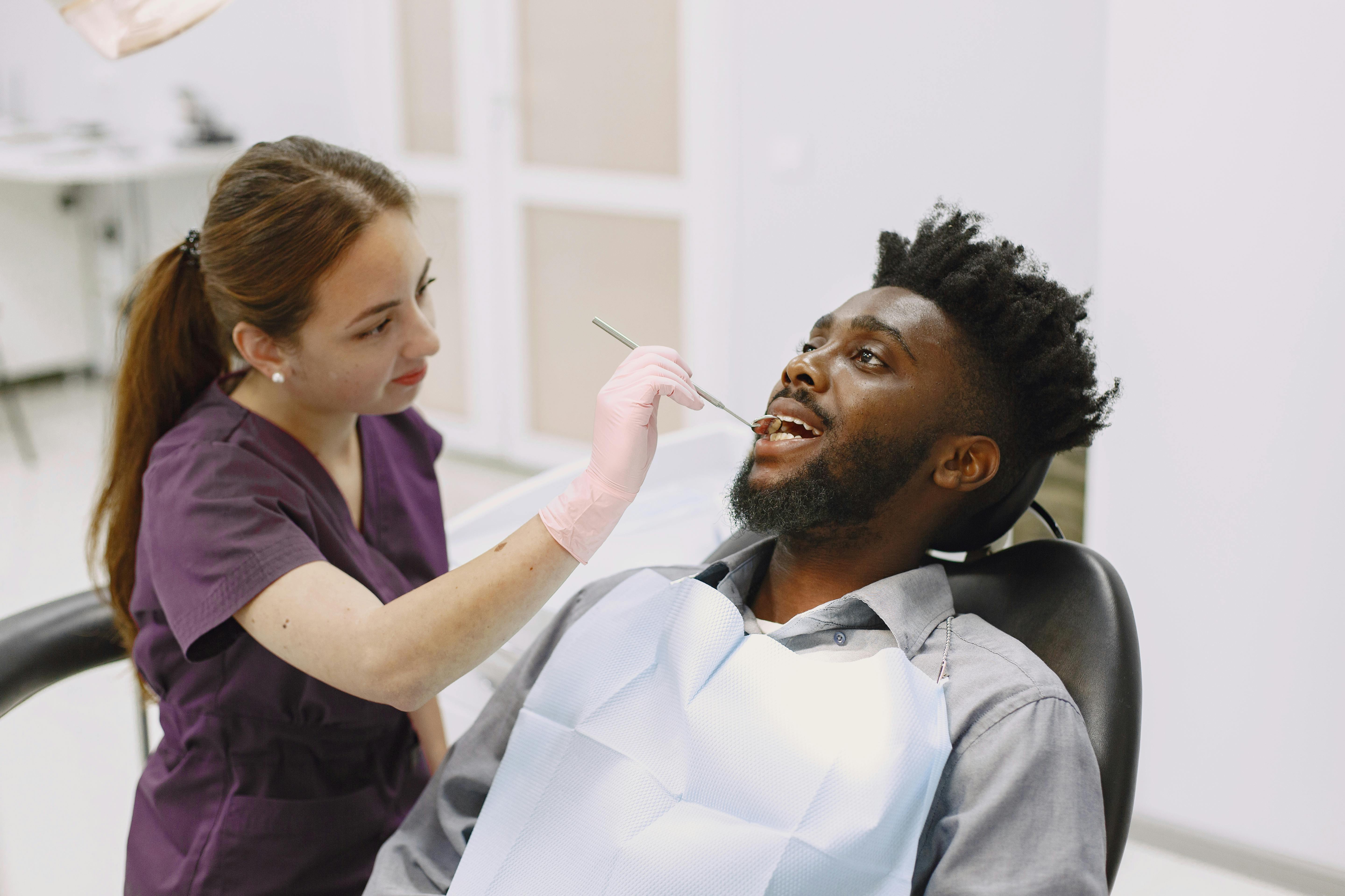 Comfortable adult dental visit